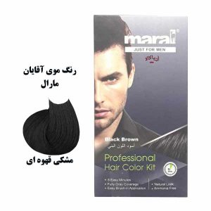 رنگ موی مشکی قهوه ای آقایان